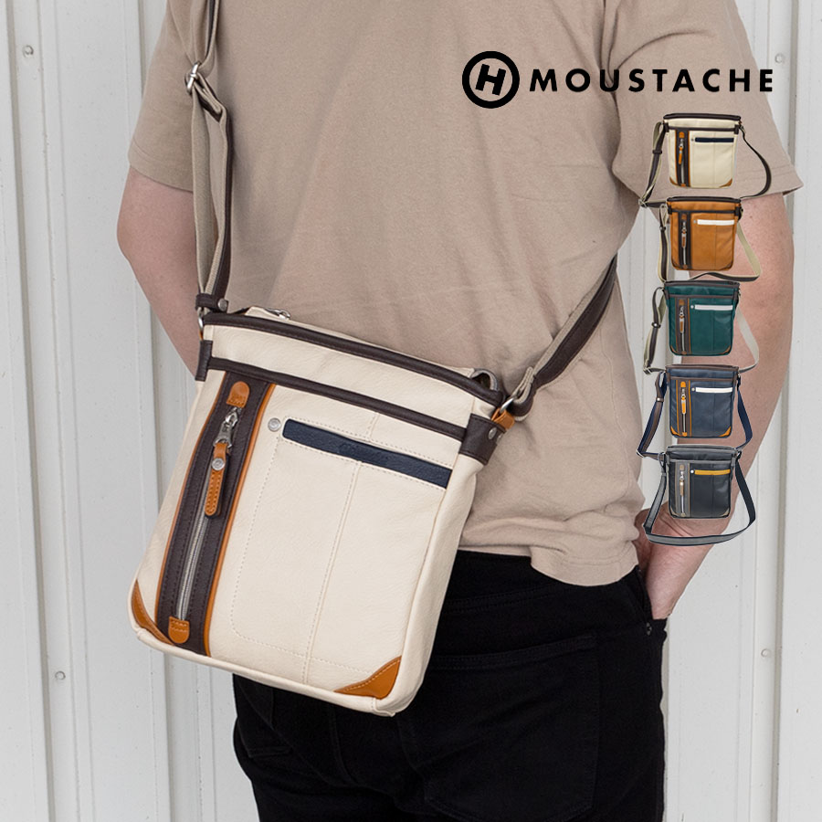 ショルダーバッグ メンズ 斜めがけ 肩掛け ブランド B5 40代 50代 通勤 おしゃれ ビジネス カジュアル MOUSTACHE ムスタッシュ YVQ-5955 | MOUSTACHE | 03