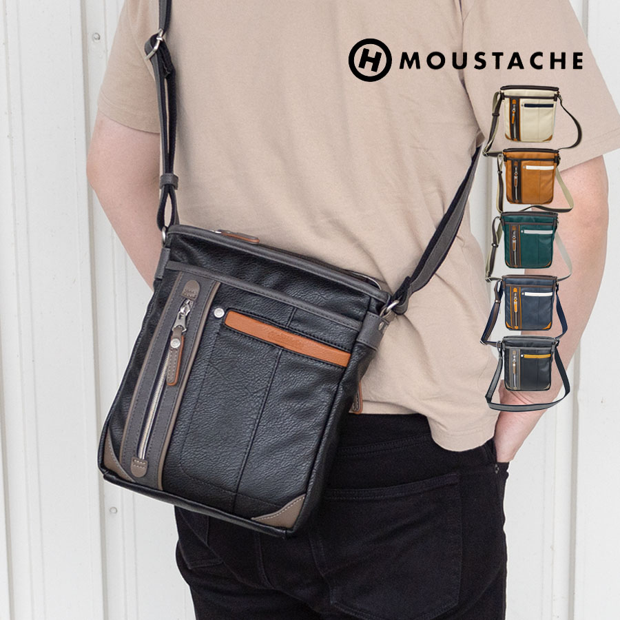 ショルダーバッグ メンズ 斜めがけ 肩掛け ブランド B5 40代 50代 通勤 おしゃれ ビジネス カジュアル MOUSTACHE ムスタッシュ YVQ-5955 | MOUSTACHE | 04