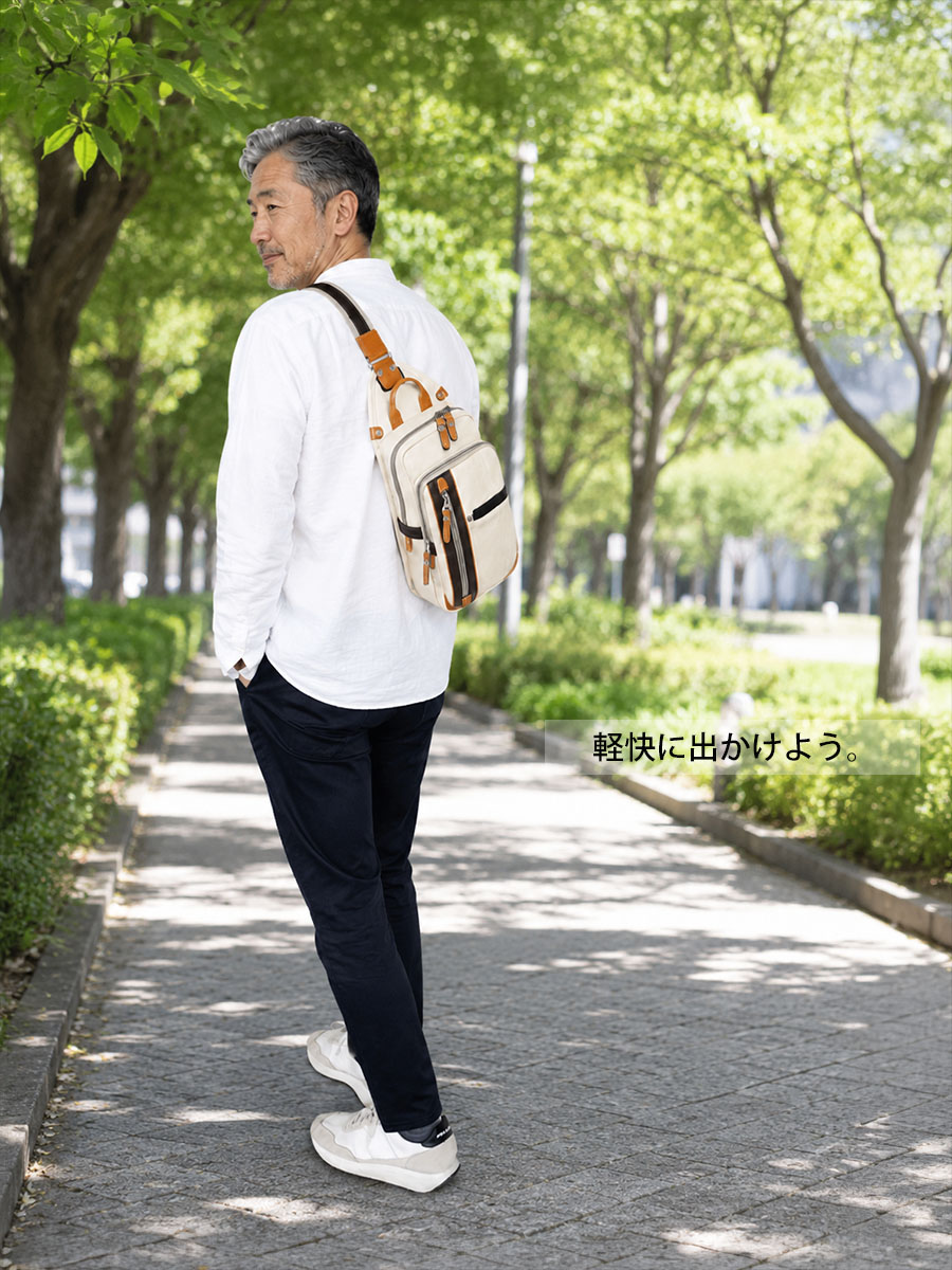 MOUSTACHE（ムスタッシュ） ボディバッグ メンズ 50代 60代 40代