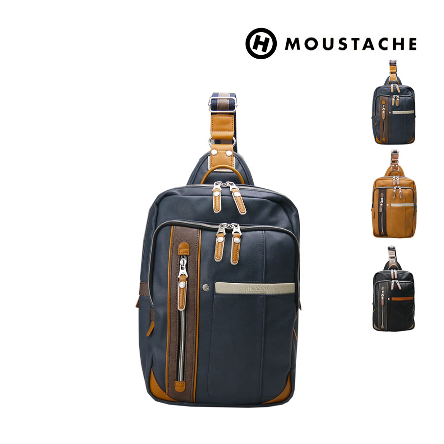 MOUSTACHE（ムスタッシュ） ボディバッグ メンズ 大きめ 大容量 斜め