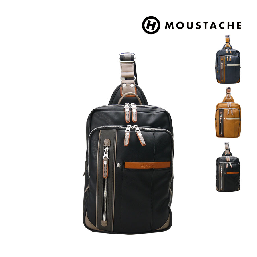 MOUSTACHE（ムスタッシュ） ボディバッグ メンズ 大きめ 大容量 斜め