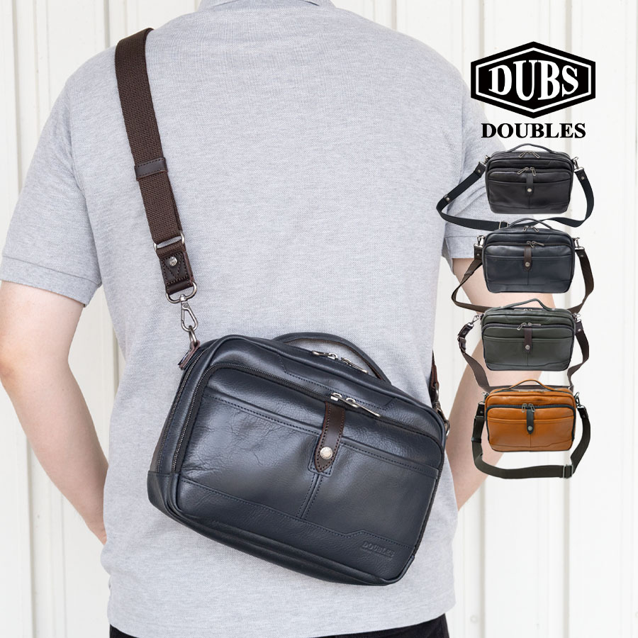 DOUBLES ショルダーバッグ メンズ 斜めがけ 肩掛け 2way 手提げ