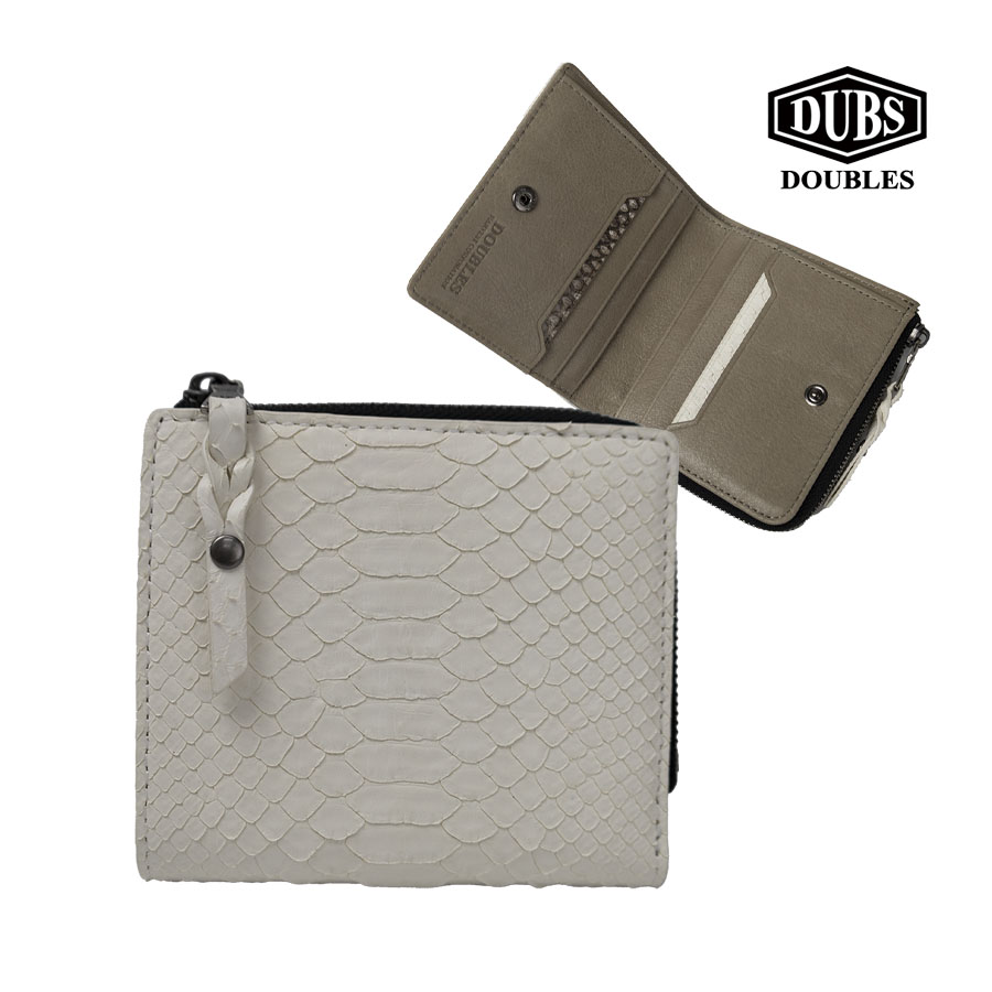 DOUBLES（ダブルス） 財布 メンズ 二つ折り 本革 革 レザー パイソン