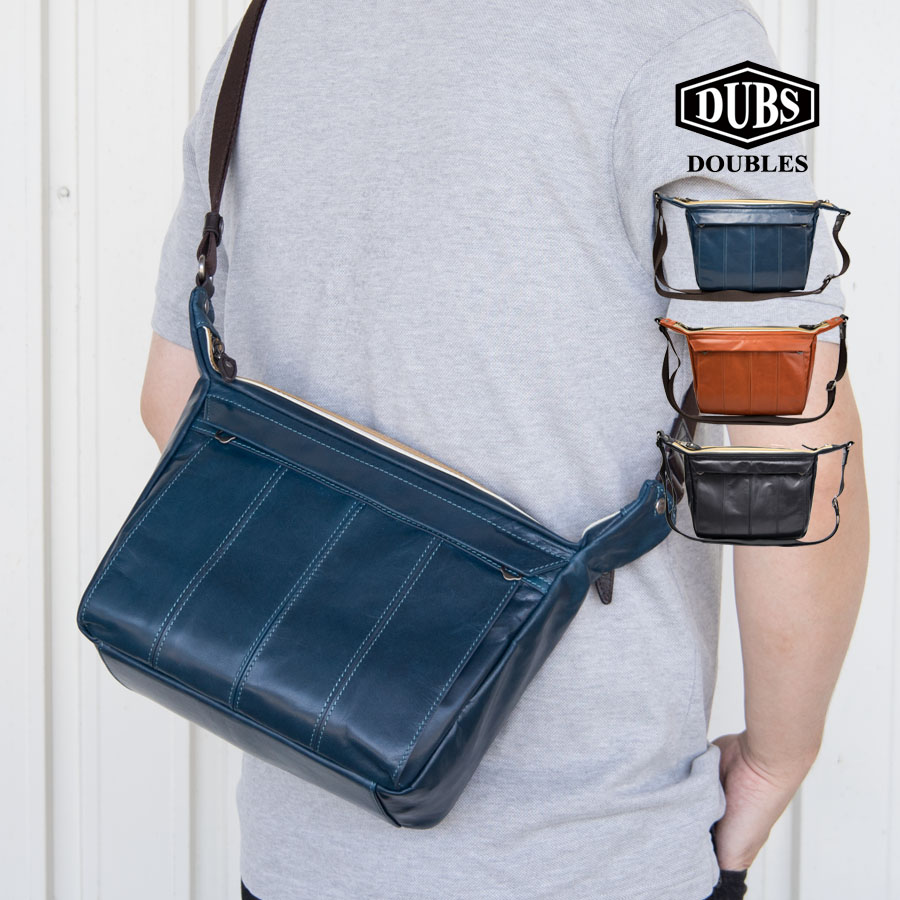DOUBLES（ダブルス） ショルダーバッグ メンズ 斜めがけ 小さめ 本革