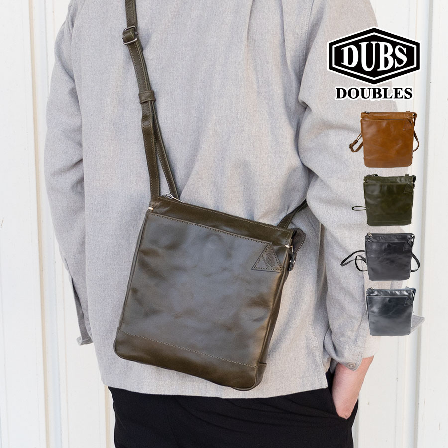 DOUBLES（ダブルス） ショルダーバッグ メンズ 小さい b5 本革 革
