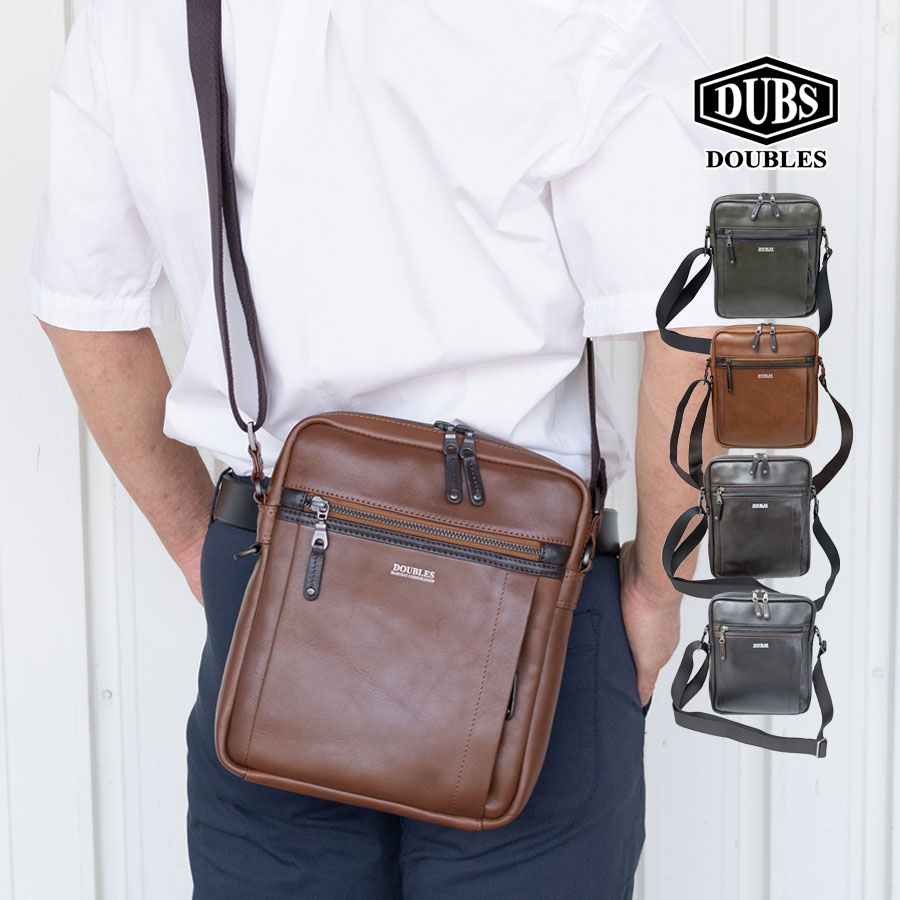 DOUBLES（ダブルス） ショルダーバッグ メンズ 斜めがけ 小さめ 本革