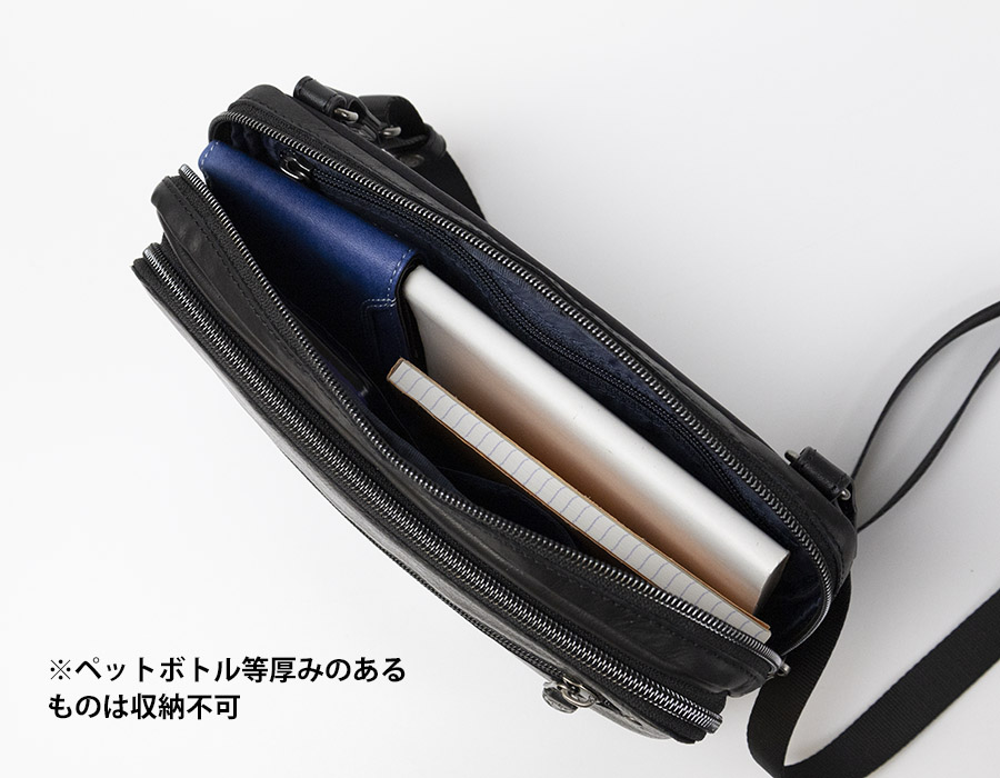 DOUBLES ショルダーバッグ メンズ 本革 革 レザー 斜めがけ