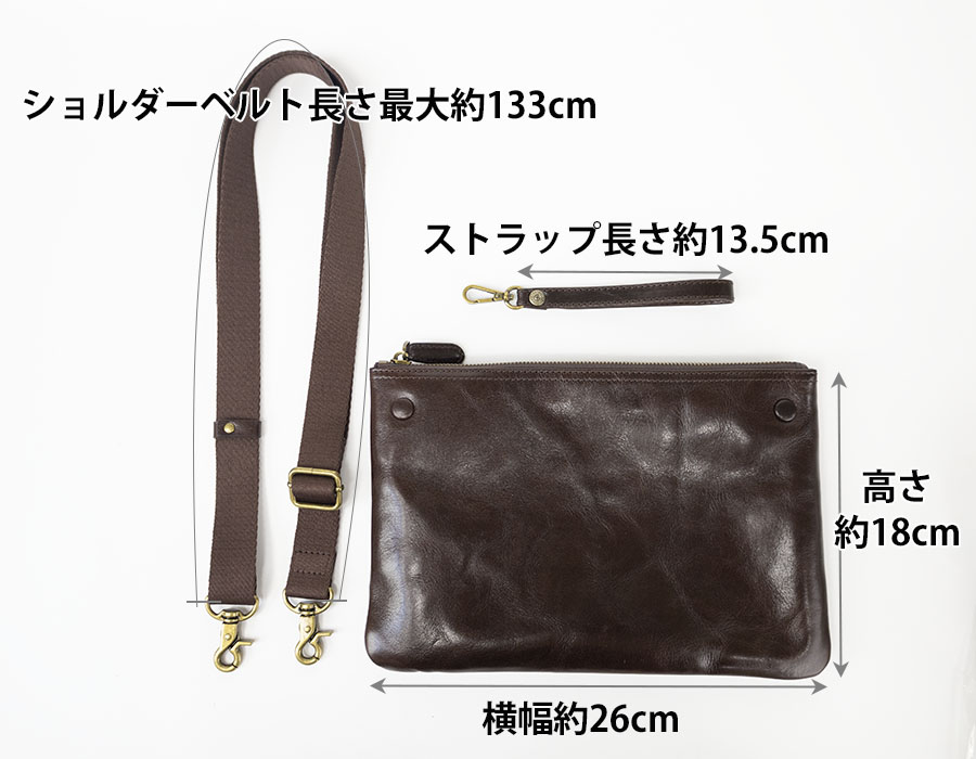 DOUBLES ショルダーバッグ メンズ 小さい 斜めがけ 本革 革