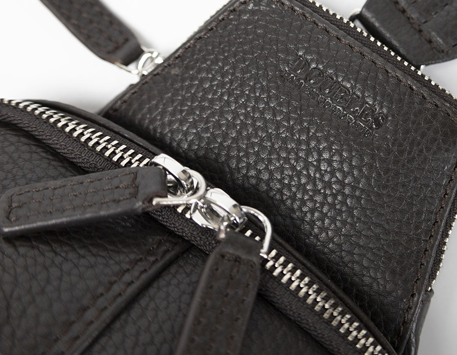 DOUBLES ボディバッグ メンズ 本革 革 レザー 縦型 斜めがけ