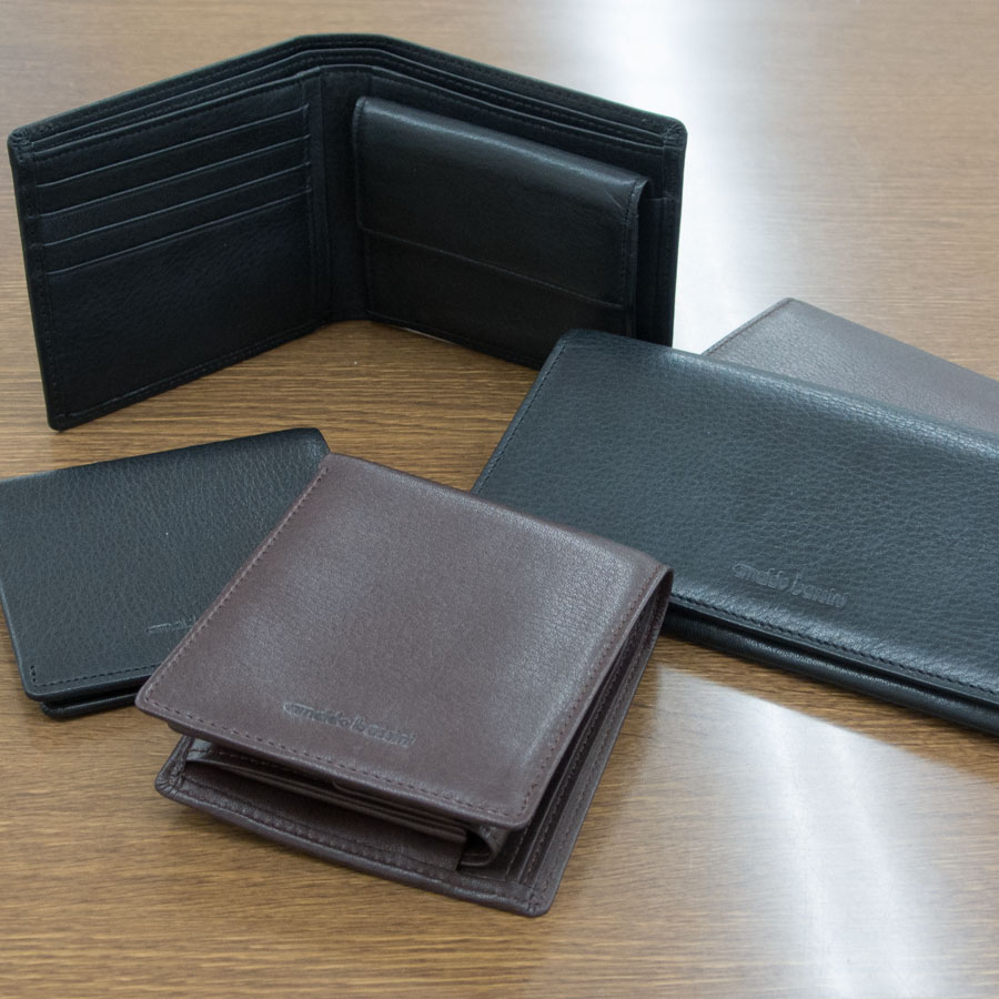 財布 メンズ 二つ折り 小銭入れなし 二つ折り財布 本革 革 レザー 軽い 