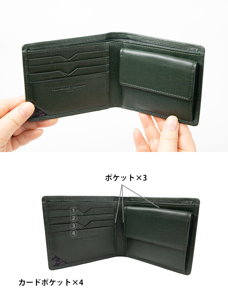 CHRISTIAN AUJARD（クリスチャンオジャール） 財布 メンズ 二つ折り 本