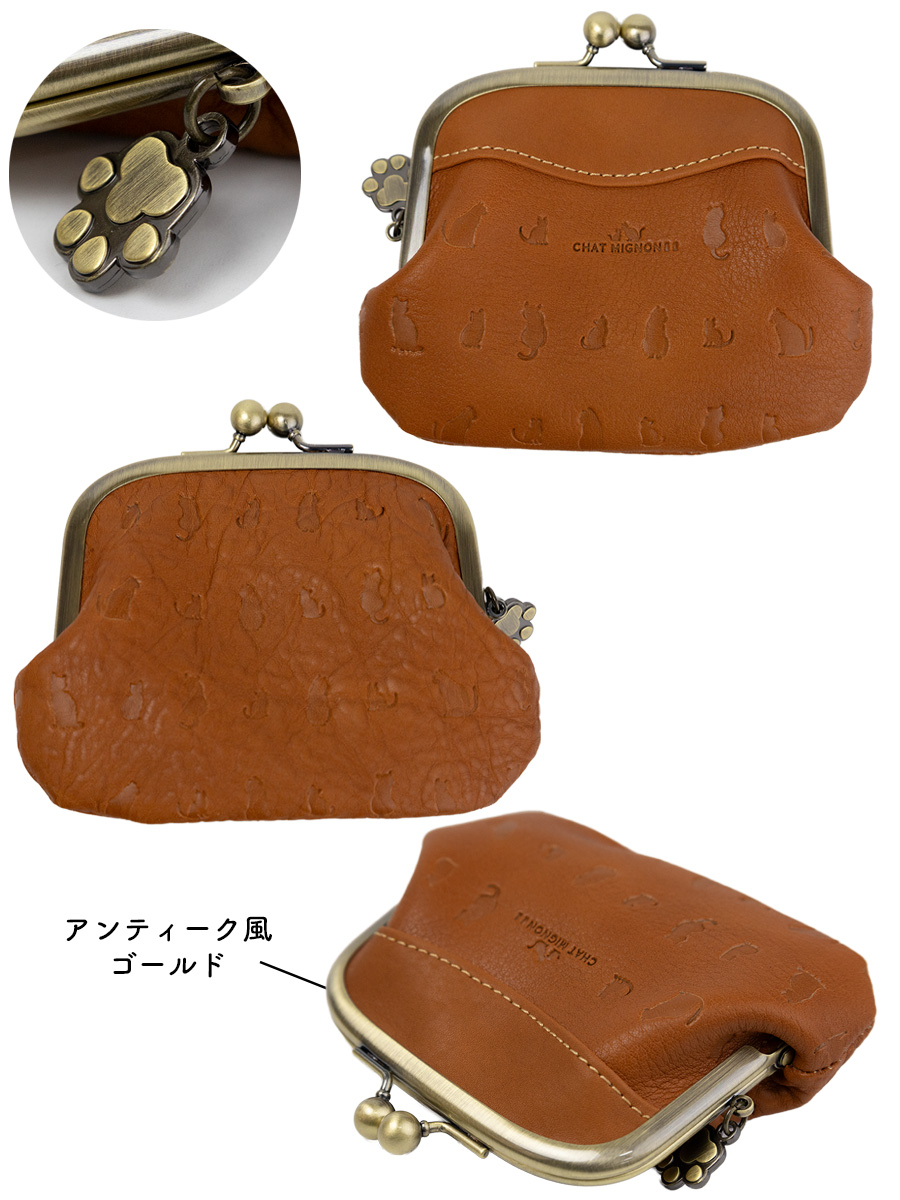 たーちゃん•*本革小銭入れ 確認用 財布 レディース がま口財布 本革 革 レザー 大きく開く 小銭入れ