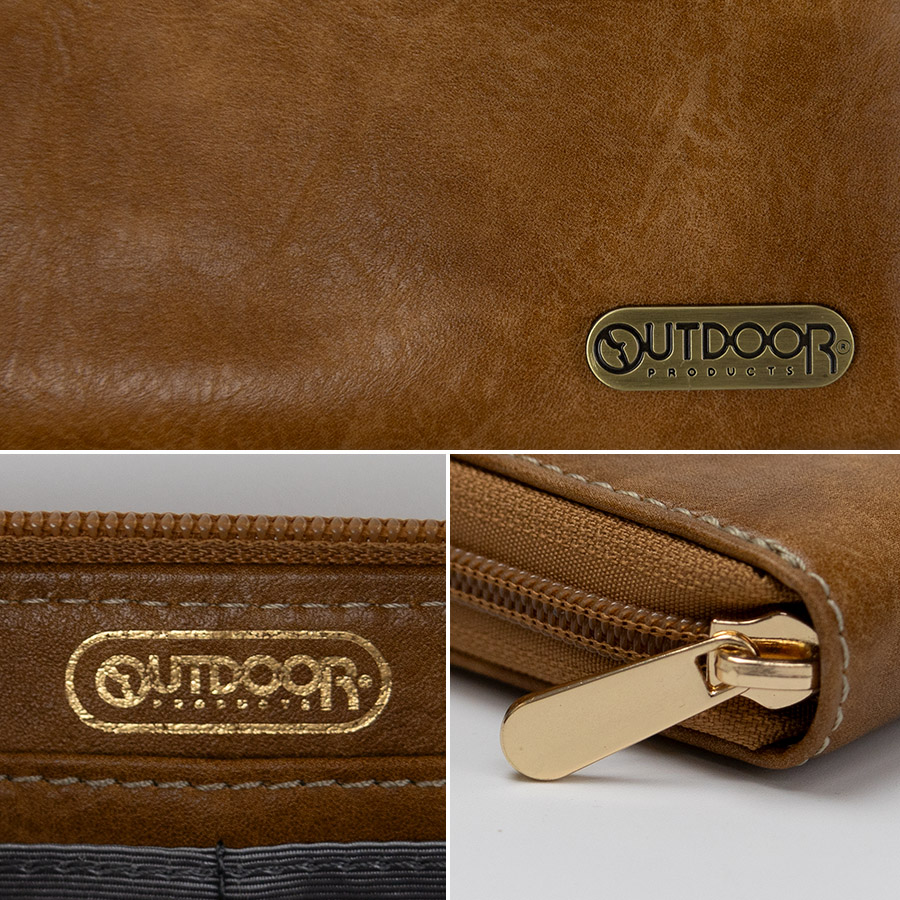 OUTDOOR PRODUCTS 長財布 メンズ 財布 ブランド ラウンドファスナー 