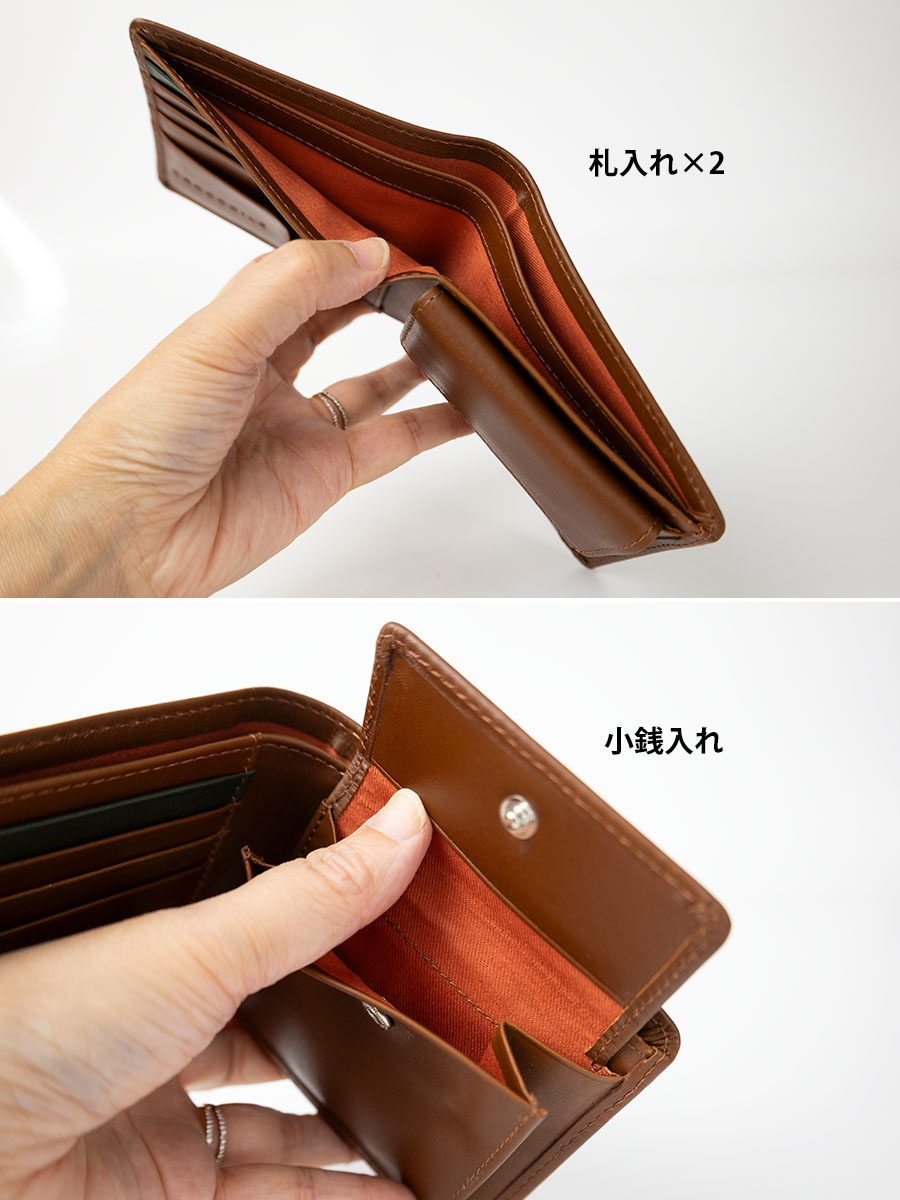 Crocodile 財布 メンズ 二つ折り 本革 革 レザー 札入れ 40代 50