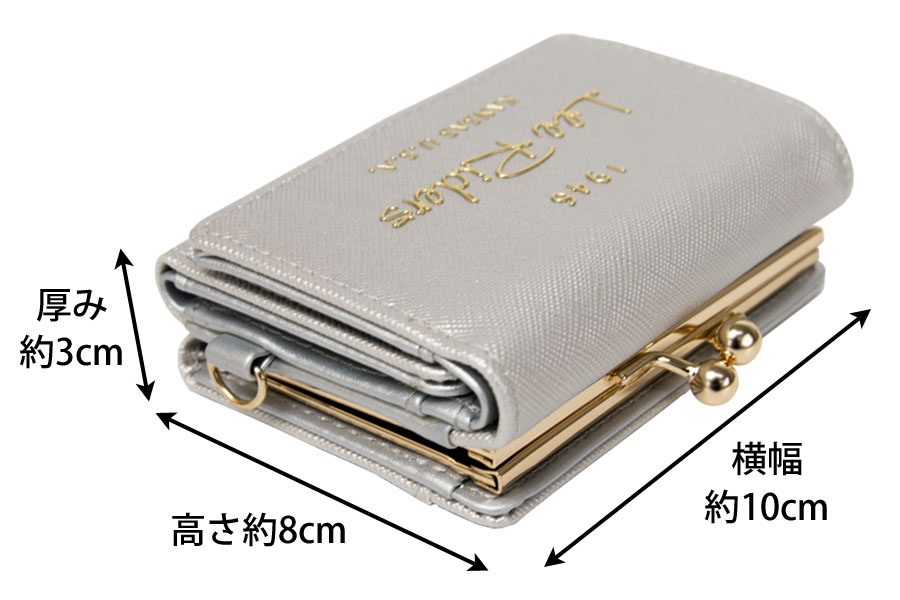 Lee（リー） 財布 レディース 三つ折り ミニ財布 ブランド がま口 小銭