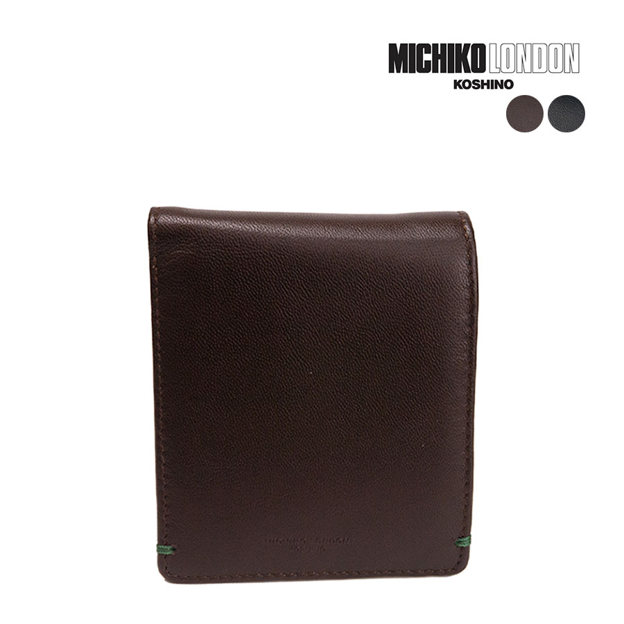 MICHIKO LONDON ミチコロンドン 財布 メンズ 二つ折り財布 札入れ 本革 革 レザー ...