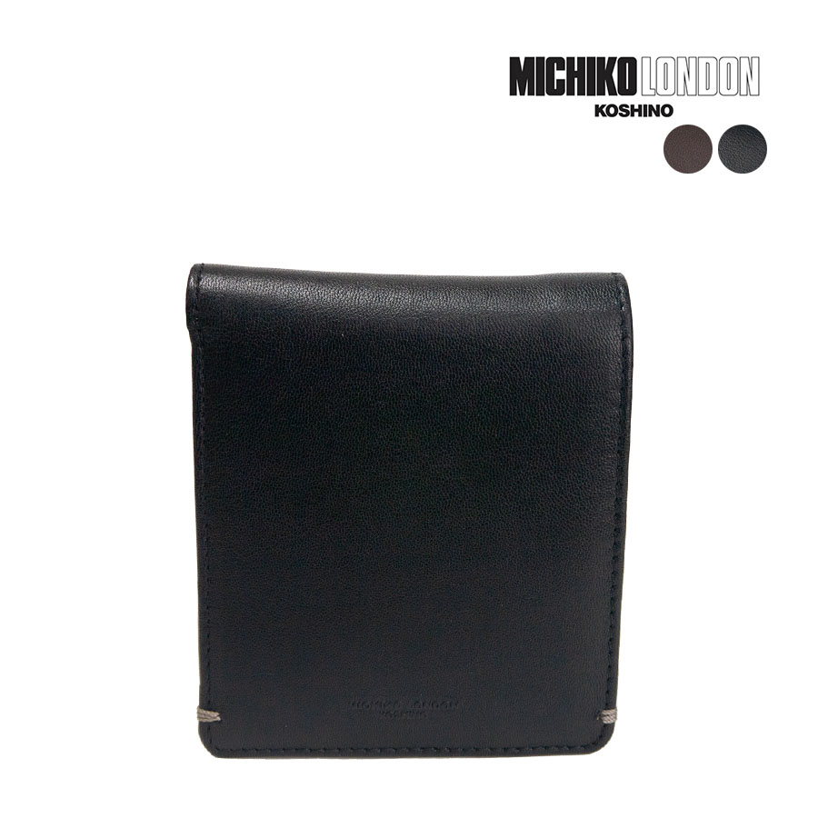 MICHIKO LONDON ミチコロンドン 財布 メンズ 二つ折り財布 札入れ 本革 