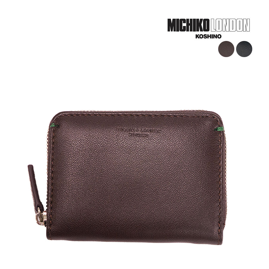 MICHIKO LONDON ミチコロンドン 財布 メンズ 小銭入れ ラウンドファスナー 本革 革 レザー 山羊革 ブランド 0580151