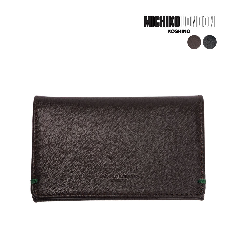 MICHIKO LONDON（ミチコロンドン） 名刺入れ メンズ 20枚収納 本革 革