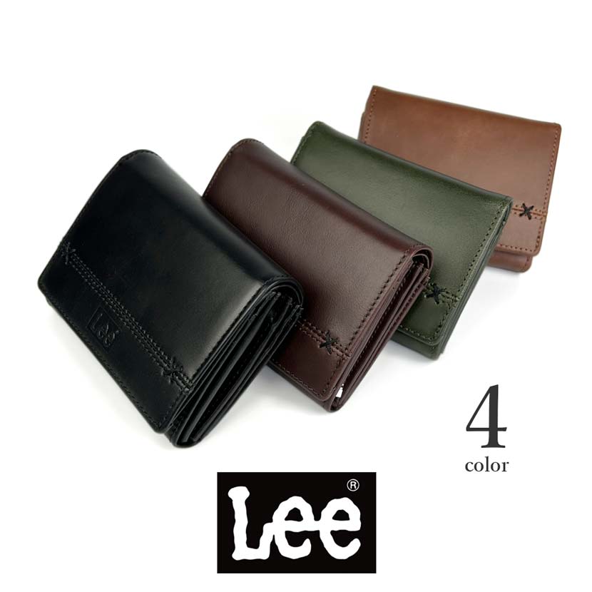 Lee 二つ折り財布 メンズ 本革 レディース リー クロスワックス