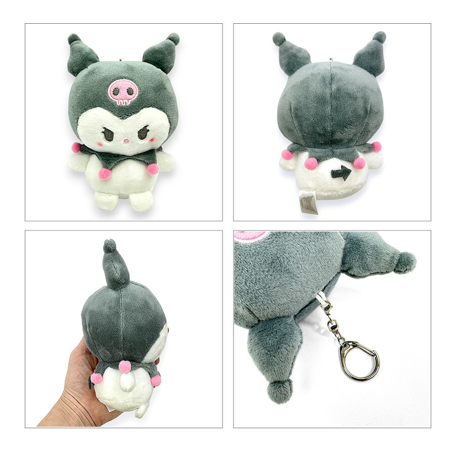 クロミ バッグチャーム ハート 鍵 ジュエル キー ぬいぐるみ マスコット クロミ キーホルダー ぬいぐるみ キャラクター サンリオ レディース