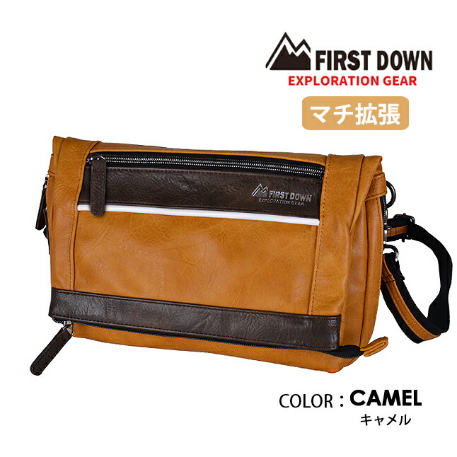 いっぱつしょうぶ➀パック【新品・未開封】 FIRST DOWN（ファーストダウン） ショルダーバッグ 斜めがけ メンズ