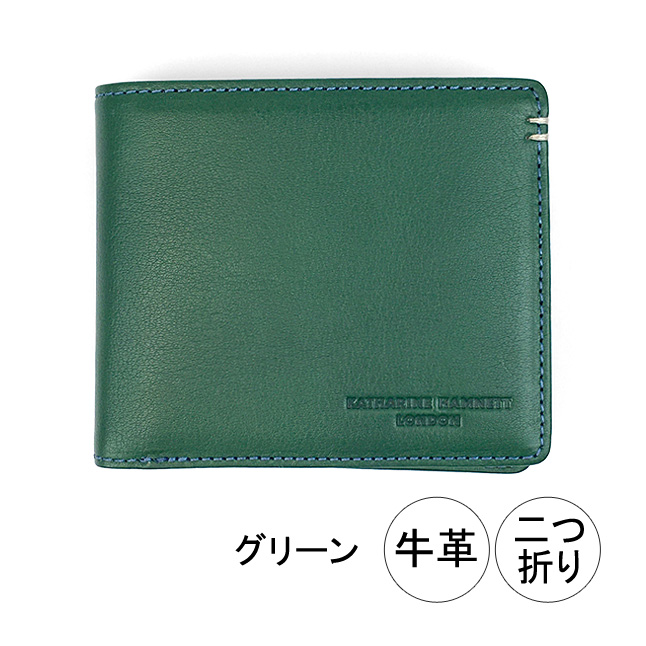 KATHARINE HAMNETT（キャサリンハムネット） 二つ折り財布 メンズ 牛革