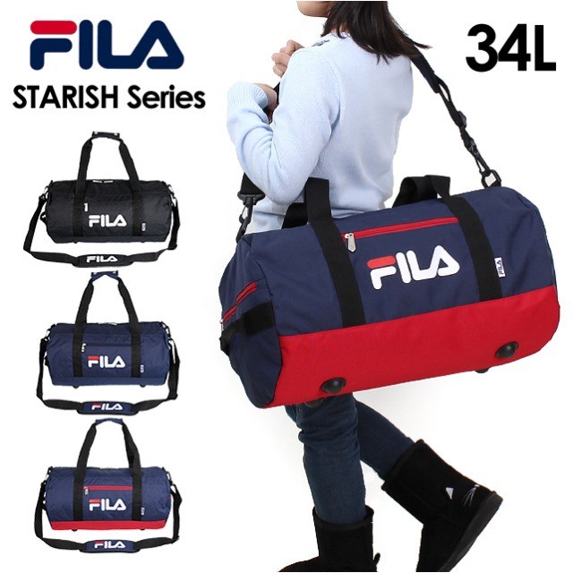 ボストンバッグ 修学旅行 女子 7611 FILA フィラ スターリッシュシリーズ ロールボストン 34L 1泊2日 2泊3日 メンズ レディース  :7611:カバンイズム - 通販 - Yahoo!ショッピング