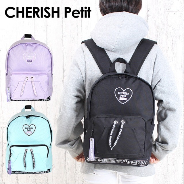 かーたん0806❤️新品未使用、ハッピーフェイス、リュック・チャーム付き リュック 女の子 dfl-614 CHERISH Petit チェリッシュペティット