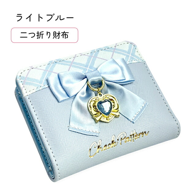 二つ折り財布 財布 小銭入れ 女の子 キッズ リボン Merry Crown メリー