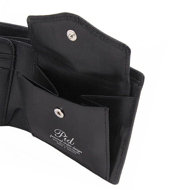 2つ折り財布 メンズ 本革 paz1503 P.I.D ecrire エクール 二つ折り