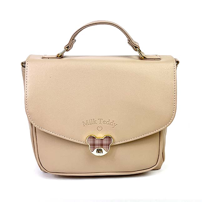 100 本物 ショルダーバッグ 小学生 女の子 Wxj 523 Milk Teddy ミルクテディ シンプルクマひねりシリーズ 3wayショルダー 斜め掛け キッズ 女子 ガールズ 旅行 修学旅行 Heartlandgolfpark Com