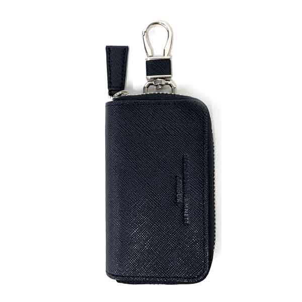 キーケース スマートキー KATHARINE HAMNETT キャサリンハムネット PRISM ラウンドファスナーキーケース 490-50500 メンズ 鍵入れ 車の鍵 スマートキーケース 鍵ケース カラビナ付き レザー 革 プレゼント 誕生日 クリスマス キーリング 黒 茶 おしゃれ ブランド KATHARINE HAMNETT（キャサリンハムネット） キーケース スマートキー