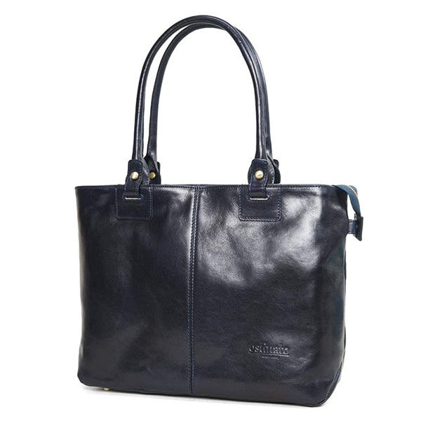 税込 30代 メンズ ビジネスバッグ 革 ビジネスバック イタリアンカウレザー 大容量 Ostinato おしゃれ 通勤 40代 ブリーフケース カラー ネイビー Binghamtonhots Com