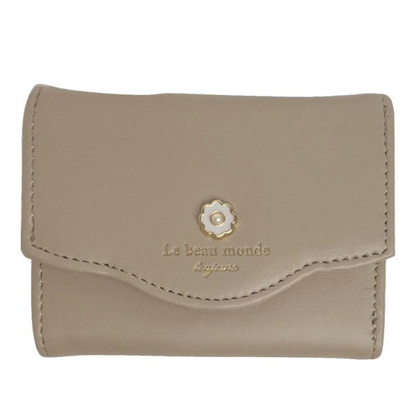 Chloé グレインレザー製Alphabetミニトリフォールドウォレット