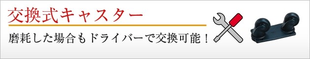 交換式キャスター