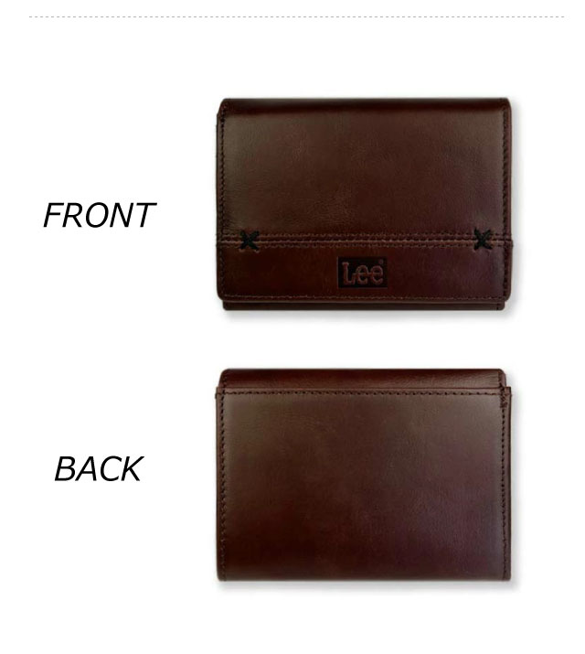 Lee 財布 メンズ 二つ折り財布 おしゃれ メンズ財布 大きめ 黒