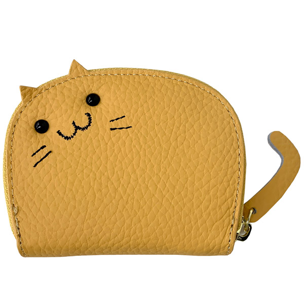 本革　猫　お財布　カードケース カードケース レディース ねこ ネコ カードホルダー 女性