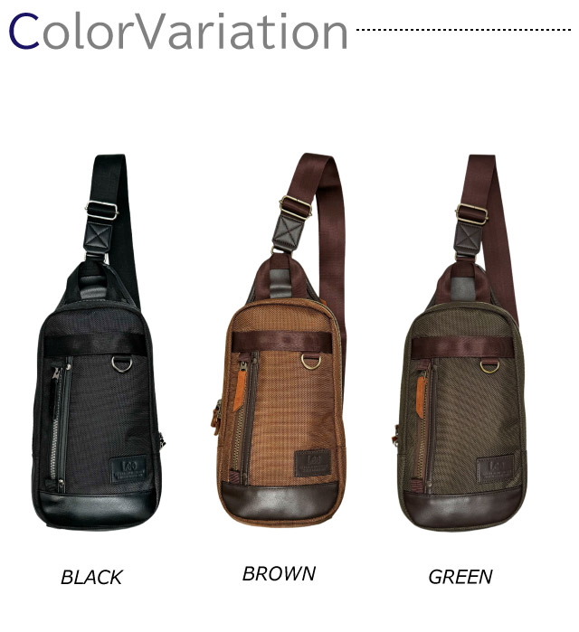 Lee（リー） ボディバッグ メンズ ワンショルダーバッグ 大人 ブランド