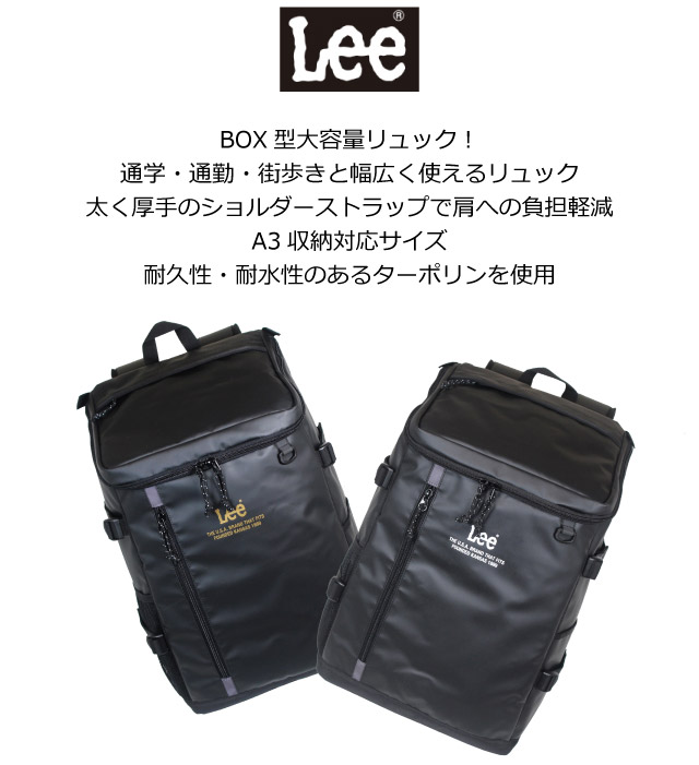 Lee（リー） 通学リュック 男子 高校 サブバッグ 女子 大容量 たくさん