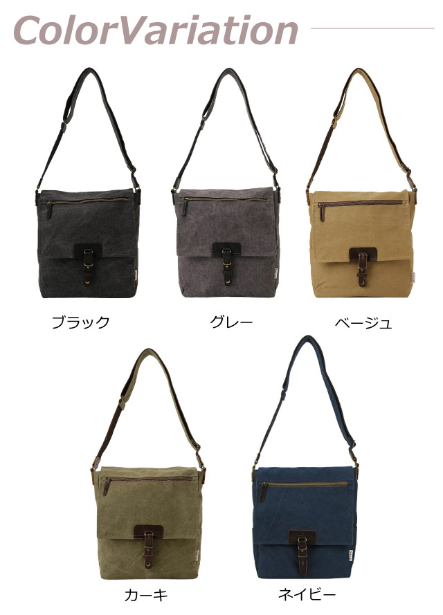 帆布工房 ショルダーバッグ 斜め掛け メンズ 小さめ レディース 帆布