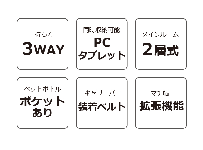 3way ビジネスバッグ 大容量 メンズ 30代 40代 50代 拡張 B4 ビジネス