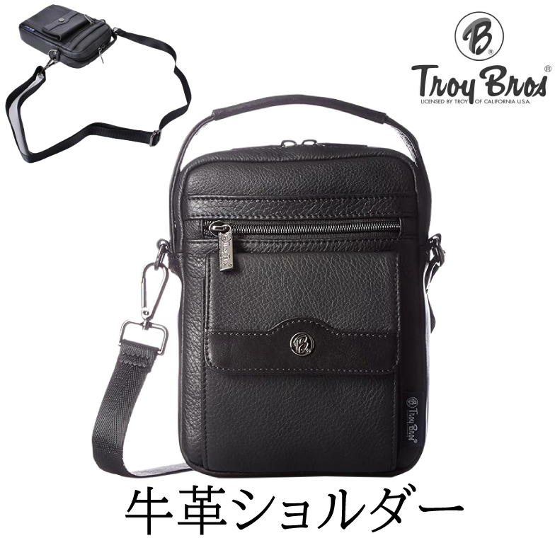 Troy Bros（トロイブロス） ミニショルダーバッグ メンズ 革 ミニ