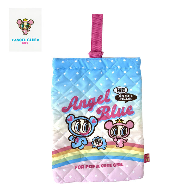 ANGEL BLUE（エンジェルブルー） 上履き入れ 小学校 シューズバッグ