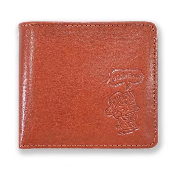 2つ折り財布財布 メンズ 黄色 レザー 革 ドラえもん グッズ 財布