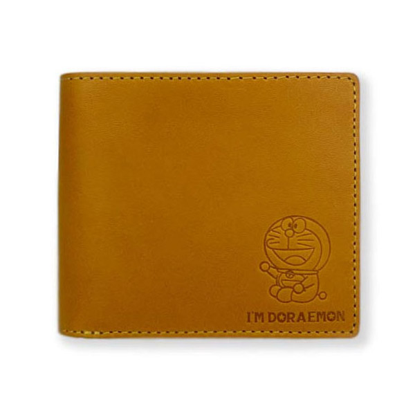 数々の賞を受賞 2つ折り財布財布 財布 グッズ ドラえもん 革 レザー 黄色 メンズ 小物