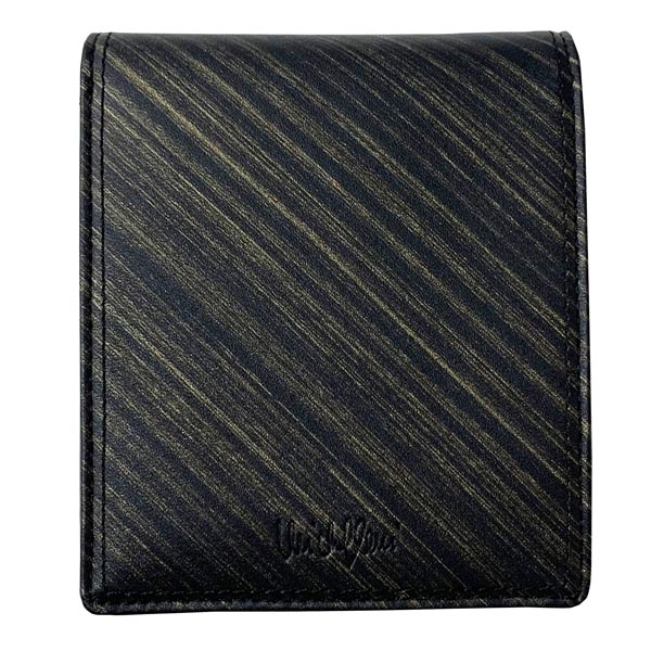 2つ折り財布 メンズ 本革 40代 50代 折りたたみ財布 コンパクト 黒