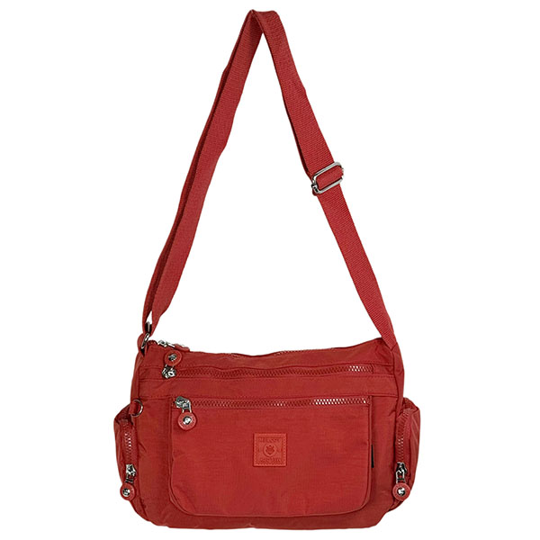 未使用 RR ショルダーバッグ サスティナブル R-PET 撥水抗菌 7ポケット 大容量 スクエア ショルダー