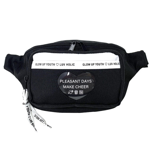 ボディバッグ キッズ 女子 斜めがけバッグ ワンショルダー おしゃれ 子供 ウエストポーチ 紫色 黒 Pop Parlor ハートアイコン ウエストバッグ Wtc 632 Wtc 632 かばんや 通販 Yahoo ショッピング