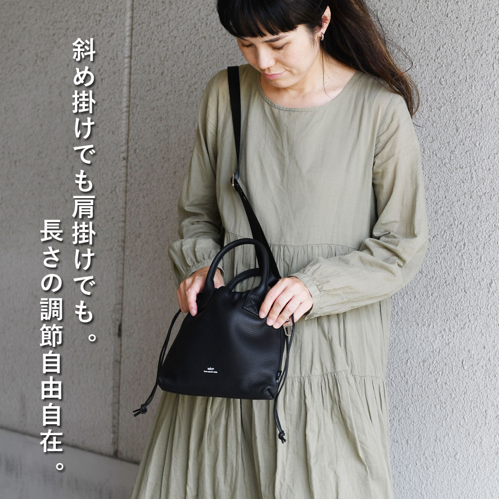 waku ミニショルダーバッグ ショルダーポーチ 巾着バッグ 2way